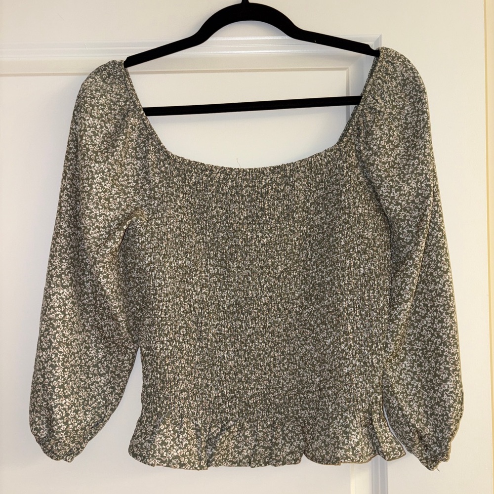 Floral Smocked Women's Top